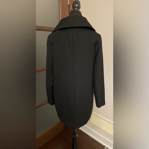 Only Black Trench Coat Timeless Style ptp 19.5” - Picture 10 of 13